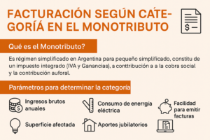 facturación según categoría monotributo